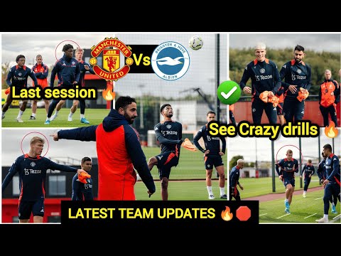 NoW✅MAINO,Mazraoui,UGARTE,De Ligt,ZARKIZE&amp; Højlund🔥MAN UNITED TRAINING NEWS AHEAD OF BRIGHTON CLUSH